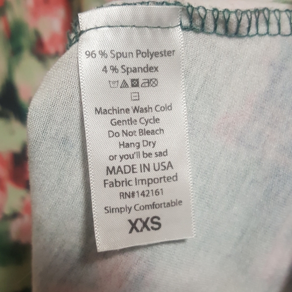 Water color Floral Carly Lularoe xxs - Picture 4 of 4